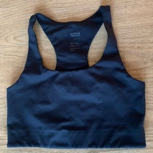 Girlfriend Collective Women’s Longline Navy Blue Sports Bra - Size Small